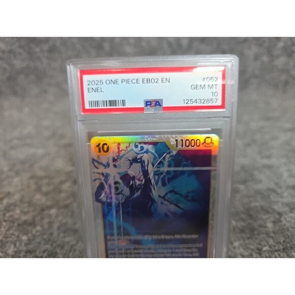 2025 One Piece Extra Booster Anime 25th Collection #052 ENEL PSA 10 - Picture 3 of 4